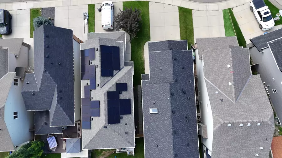 Compact drone roof view
